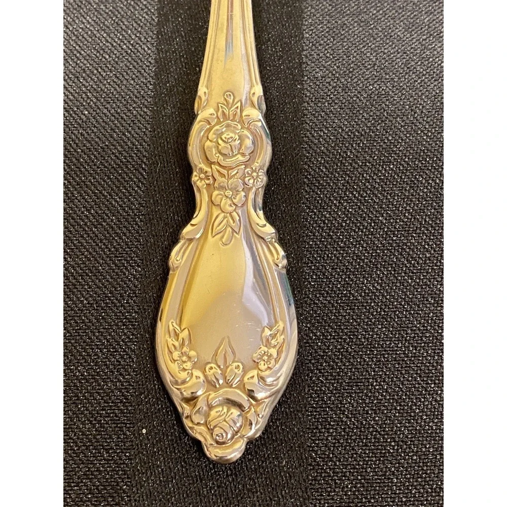 Oneida Community 18/8 stainless Plantation lot of 4 Dessert‎ Spoons